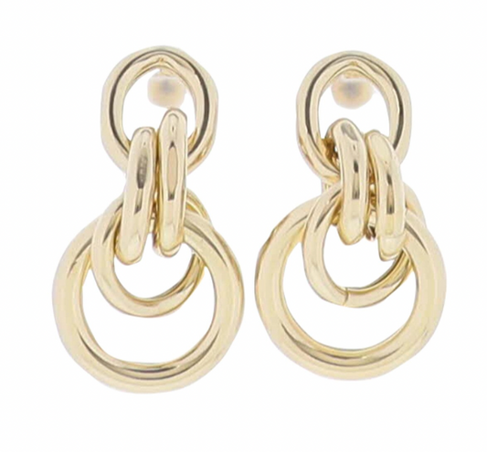 Gold Multiple Circles Earring