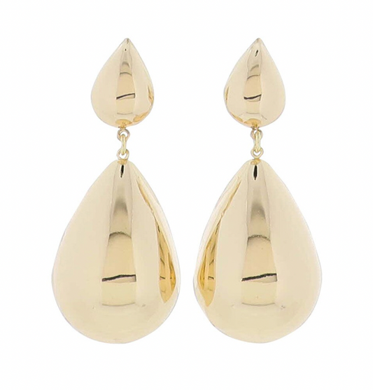 Gold Teardrop Earring