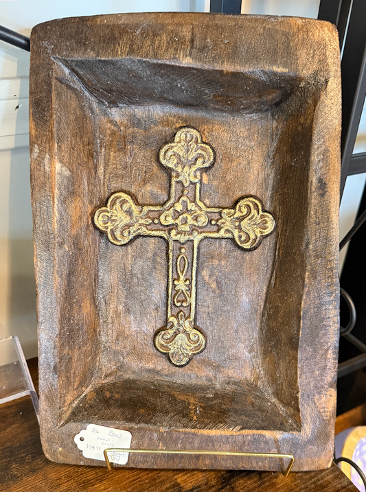 D2 Metal Cross Square Bowl