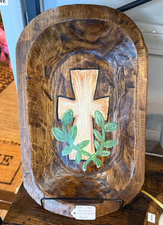 D2 Painted Vine Cross Bowl
