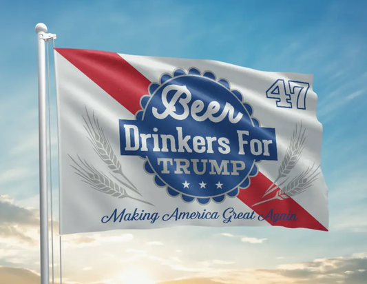 Beer Drinkers For Trump Flag