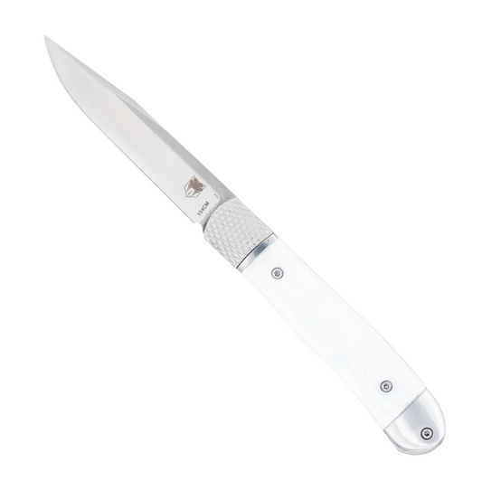 Trapper Hidden Release White Abalone with 154CM