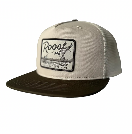 Roost Brown Bill Logo Patch Hat