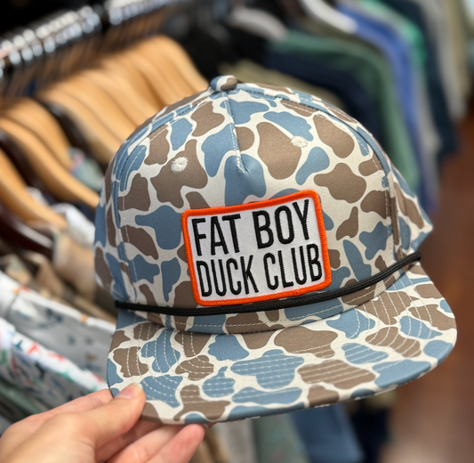 Fat Boy Duck Club Blue Camo Hat