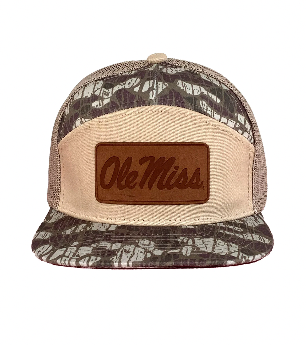 Ole Miss Script Leather Patch
