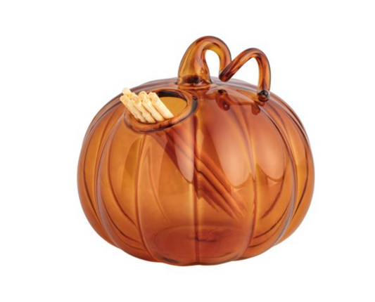Orange Pumpkn Toothpick Holder