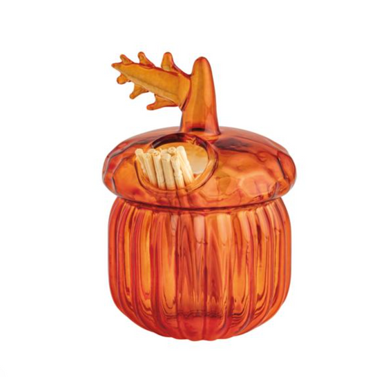 Brown Acorn Toothpick Holder