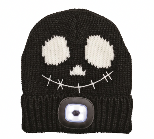 Black Halloween Flashlight Hat