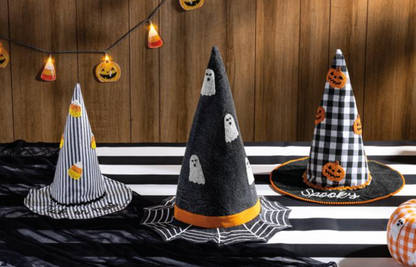 Large Beaded Witch Hat Sitter