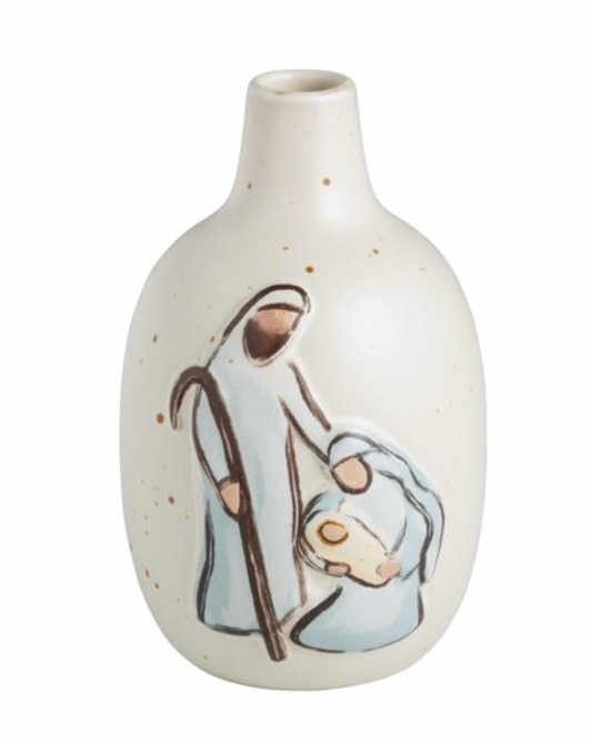Medium Nativity Bud Vase
