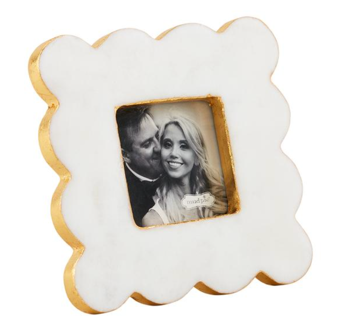 Square Scallop Marble Frame