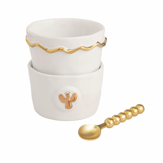 Angel Gold Intaglio Tidbit Set