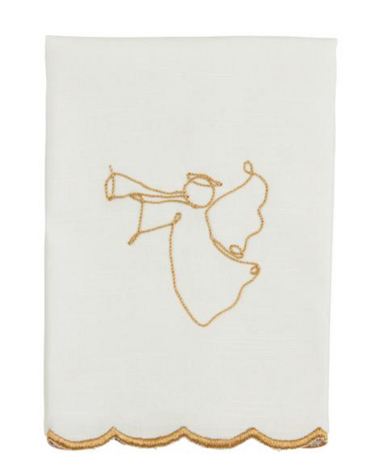 Angel Gold Scallop Towel