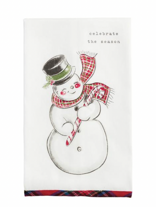 Snowman Printed Towel