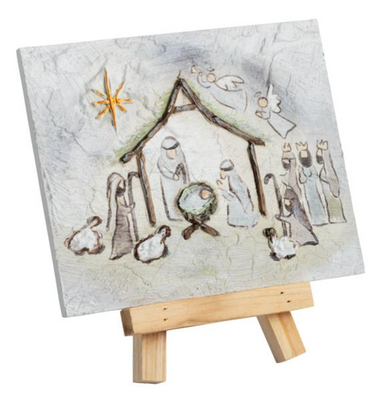 Nativity Farmhouse Art