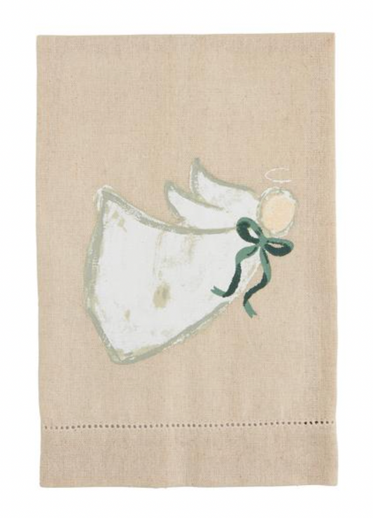 White Angel Painted Towel