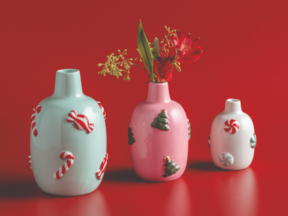 Christmas Tree Holiday Vase