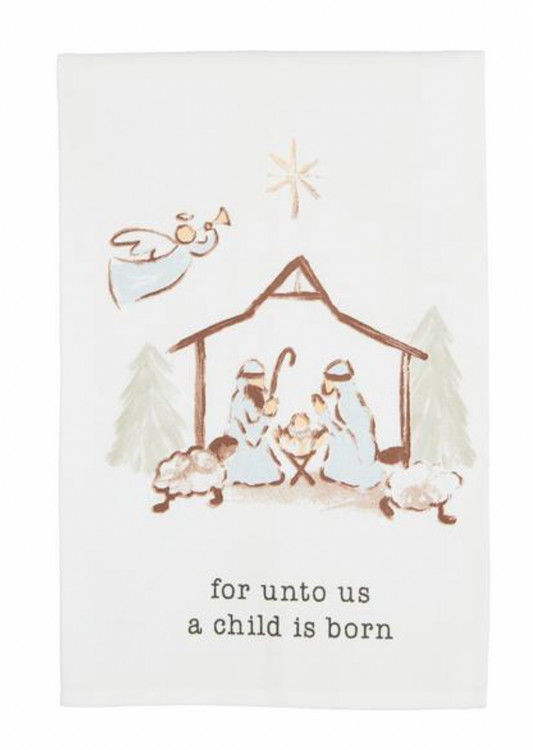For Unto Us Towel