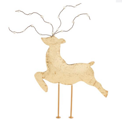 Large Gold Deer Sitter