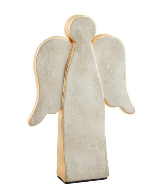 Small Gold Concrete Angel