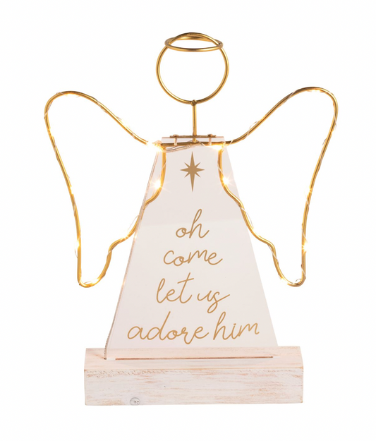 Large Acrylic Angel Sitter