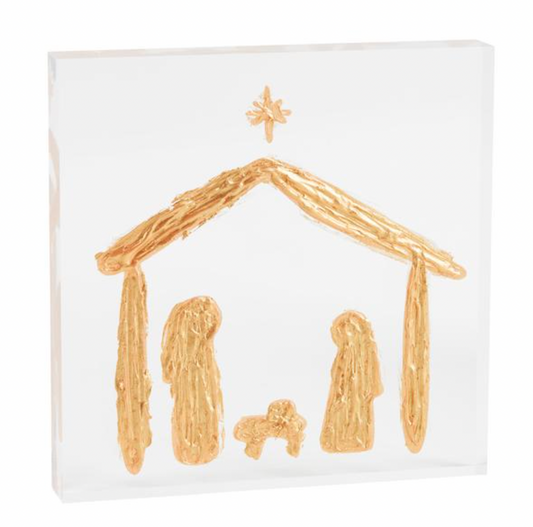 Acrylic Nativity Plaque