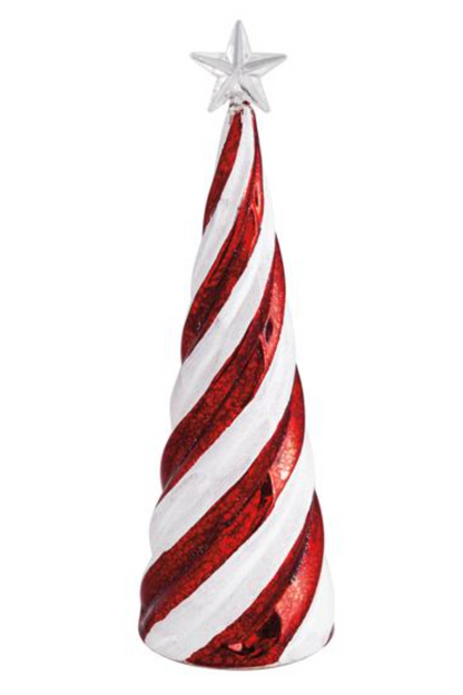 Large Candy Cane Glass Tree