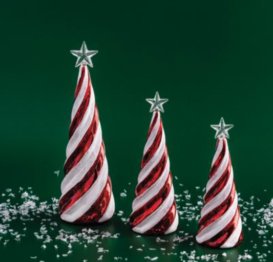 Medium Candy Cane Glass Tree
