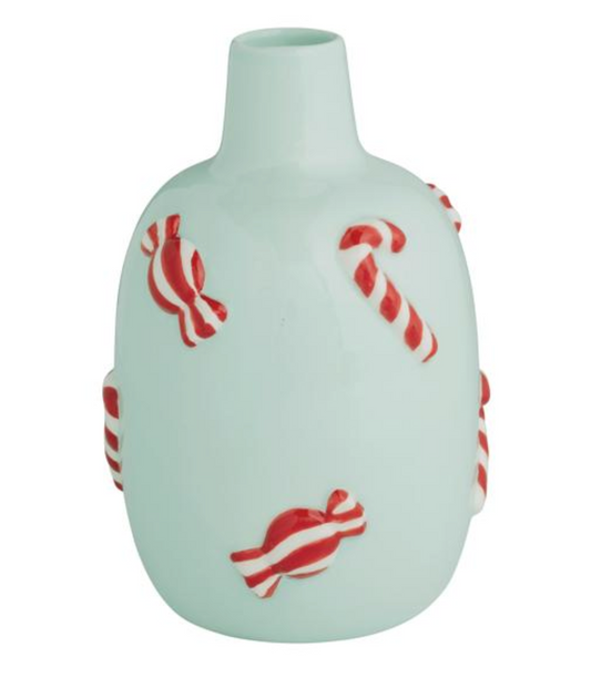 Candy Cane Holiday Vase