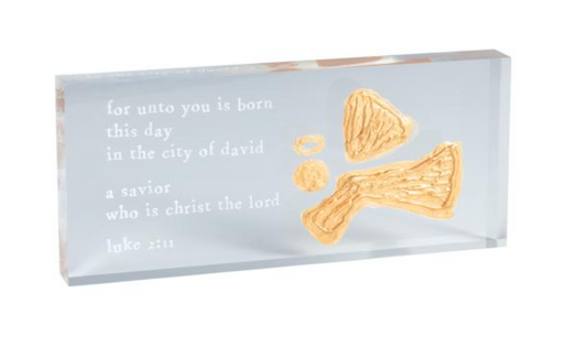 Luke 2:11 Angel Scripture Plaque