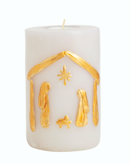 Nativity Refillable Candle
