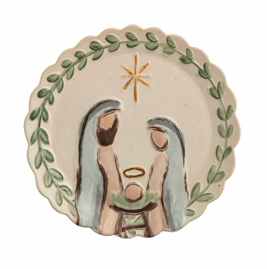 Nativity Round Platter