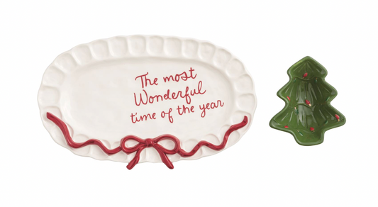 Bow Tree Platter & Tidbit