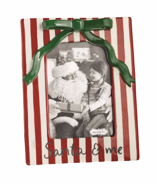 Ceramic Xmas Bow Frame