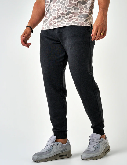 Fleece Jogger - Heather Black