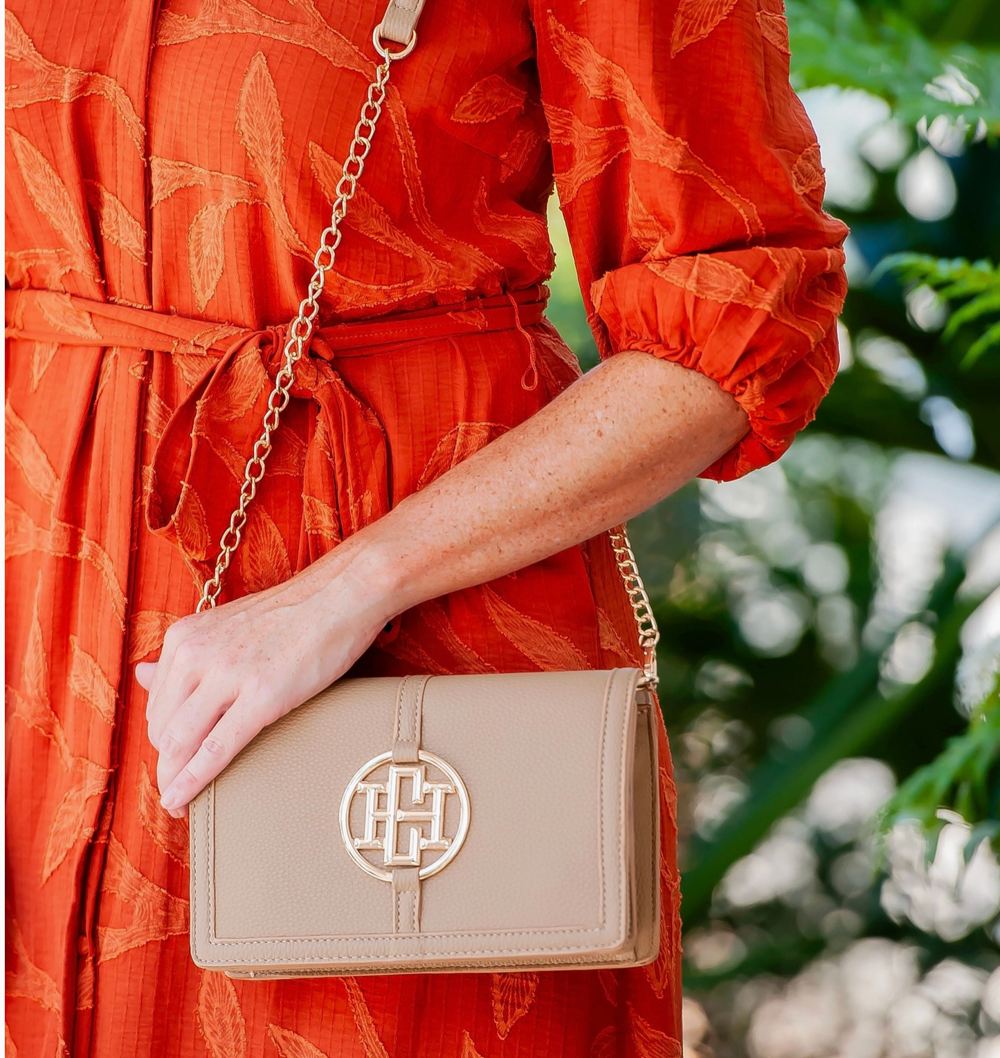 Cecilia Circle Logo Handbag