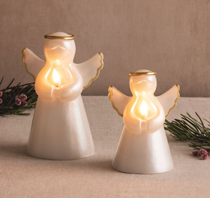 LARGE ANGEL FLAMELESS CANDLE