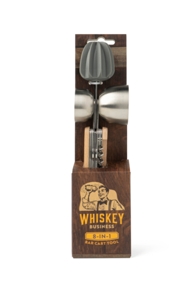 Whiskey Business 8-in-1 Bar Cart Tool