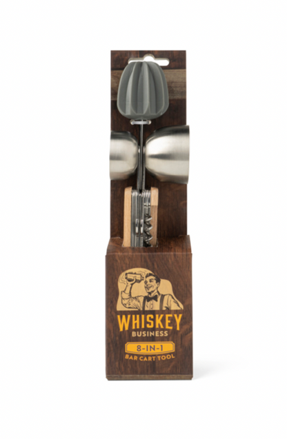 Whiskey Business 8-in-1 Bar Cart Tool