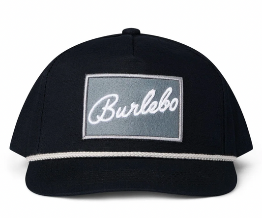 Cap - BURLEBO Grey Patch - Black