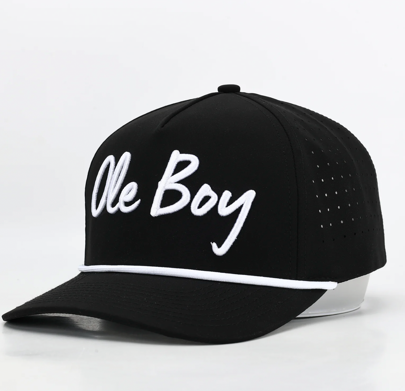OLE BOY Black Performance Golf Hat