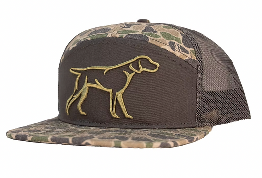 YTH 7 Panel Backwoods Camo 3D Puff Hat