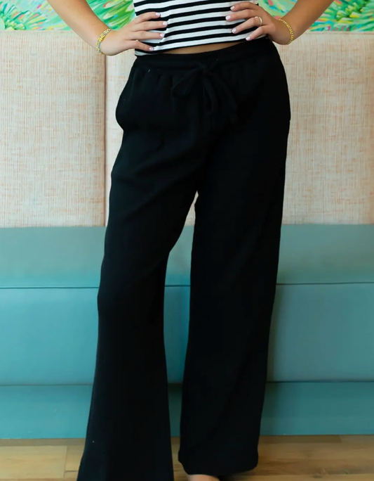 LULUMAC Waffle Pant-Black