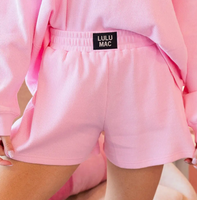 Lm-Waffle Short-Light Pink