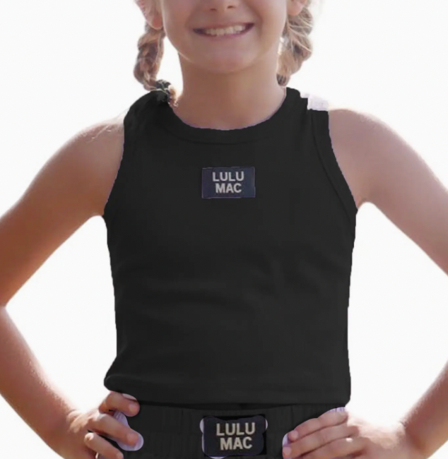 Black Kids Solid Tank