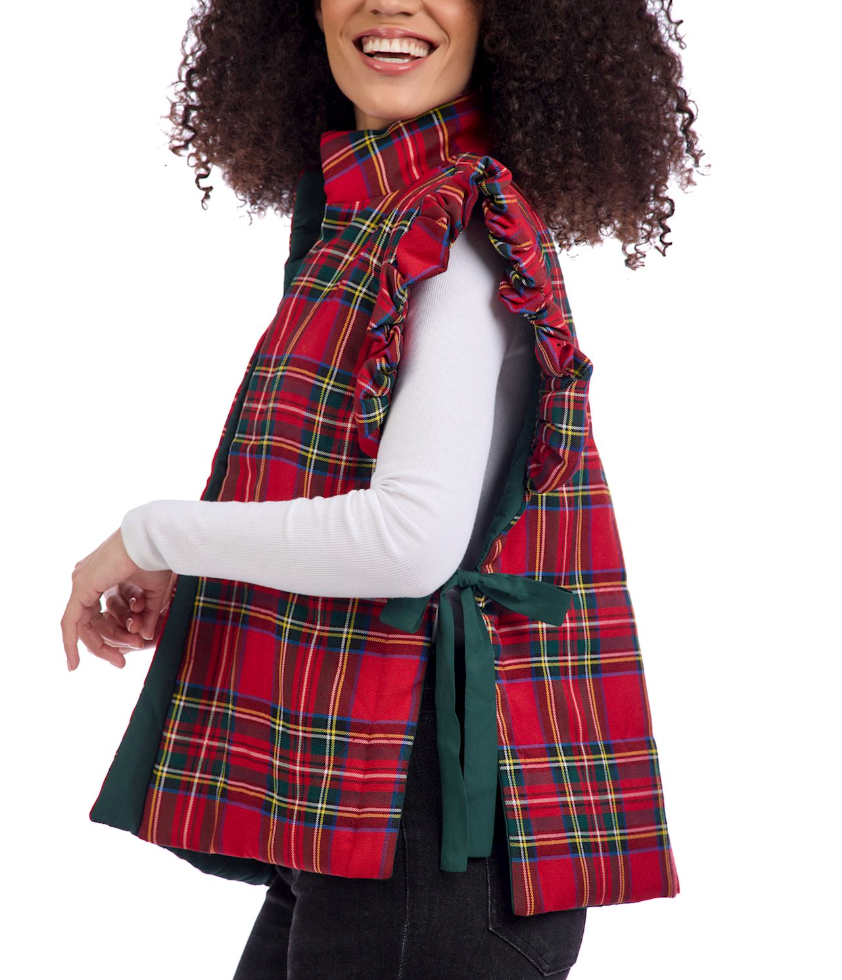 Red Reversible Jefferies Quilted Vest