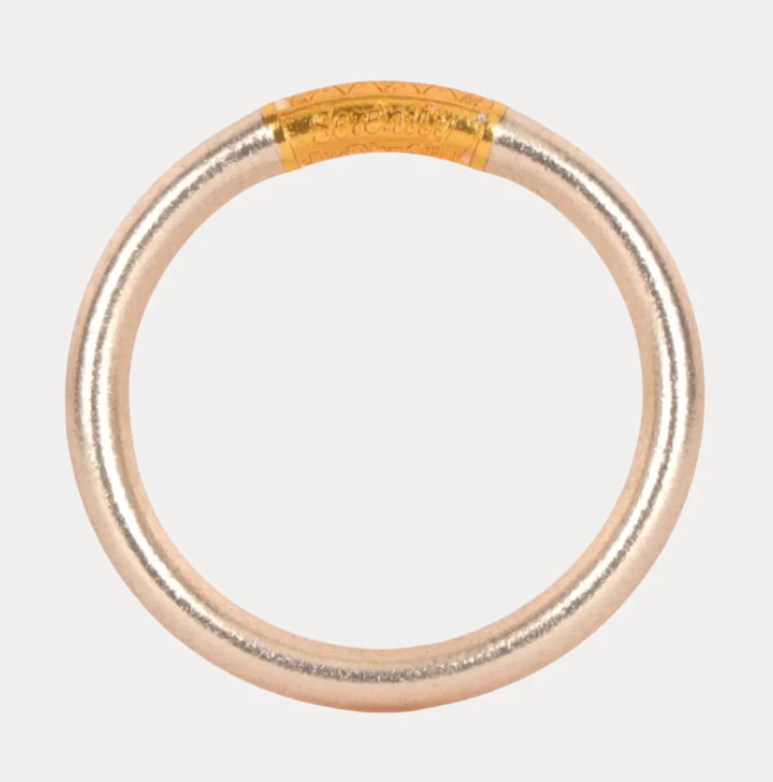 Champagne Tzubbie All Weather Bangle® (AWB®) - Serenity Prayer