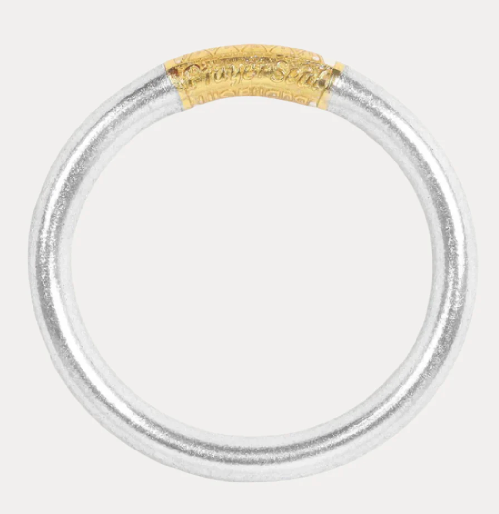 Silver Tzubbie All Weather Bangle® (AWB®) - Serenity Prayer