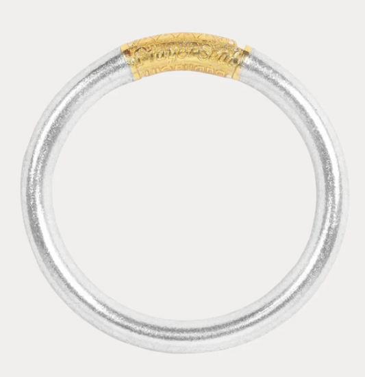 Silver Tzubbie All Weather Bangle® (AWB®) - Serenity Prayer