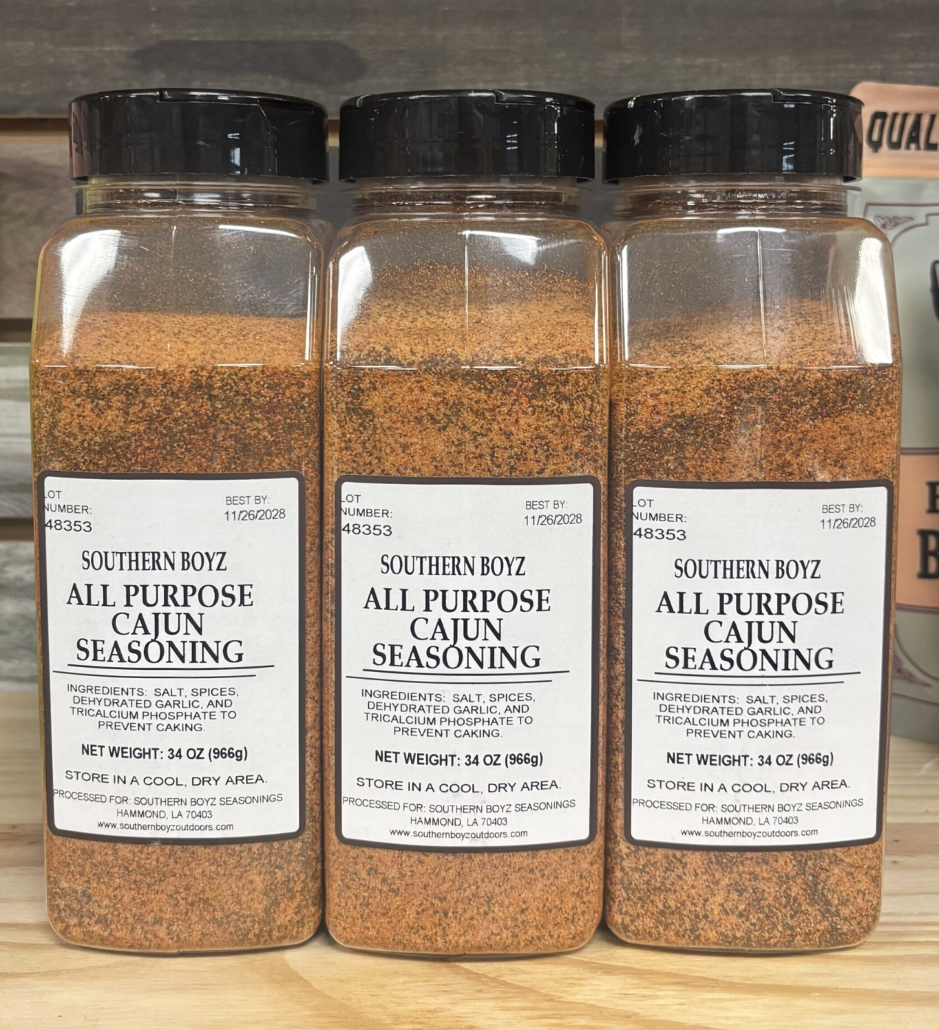 34oz All Purpose Cajun Seasoning SBO